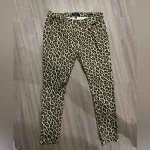 Judy Blue Skinny Fit Leopard Print Jeans Size 15/32